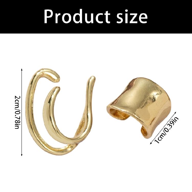 Matching Set Of 2 Delicate Ear Cuffs Easy To Wear Without Piercing Required Everyday Elegant