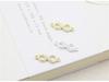 Jiudai S925 Sterling Silver DIY Necklace Gold-Plated Figure Eight Ring Bracelet Accessories