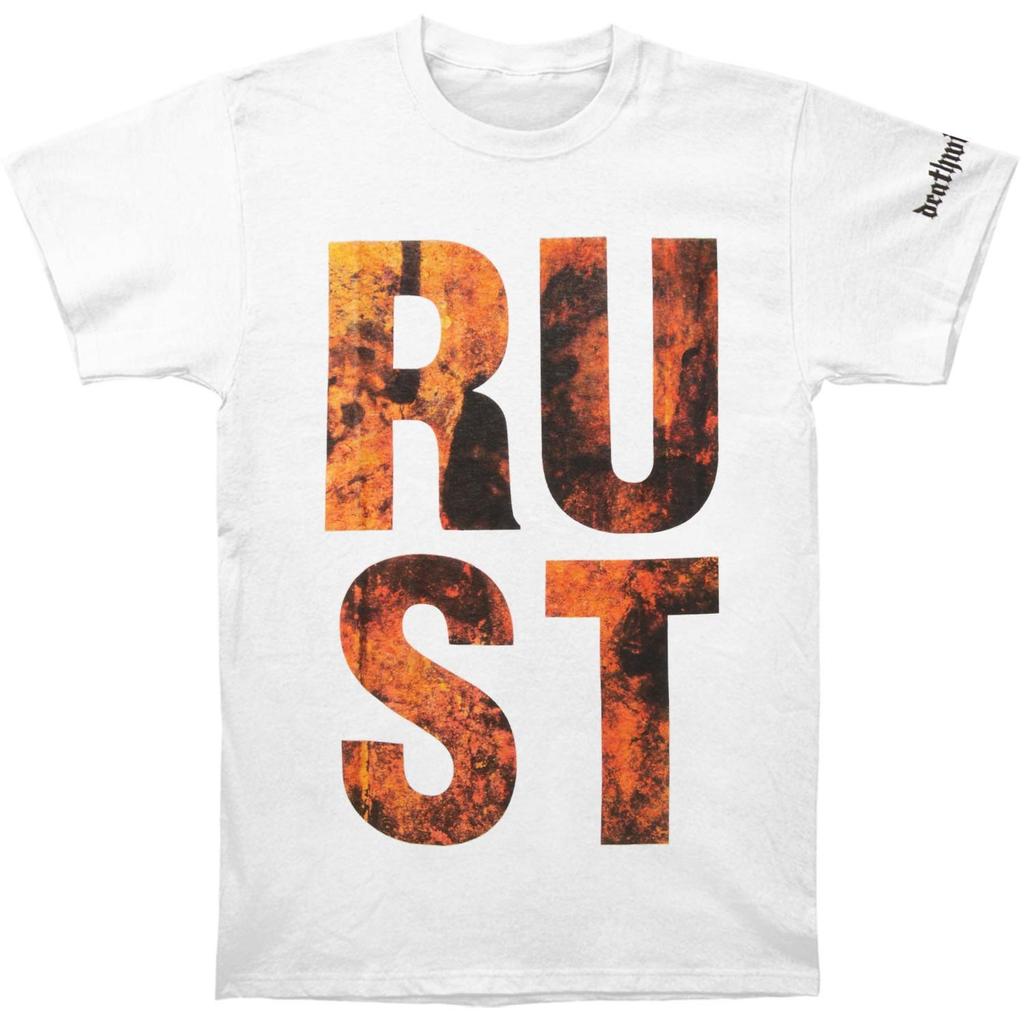 Men's Harm's Way Rust T-shirt Small White