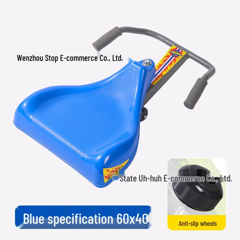 

Новый детский трехколесный самокат с ручным управлением: Защита от переворота, Сенсорная тренировка синий