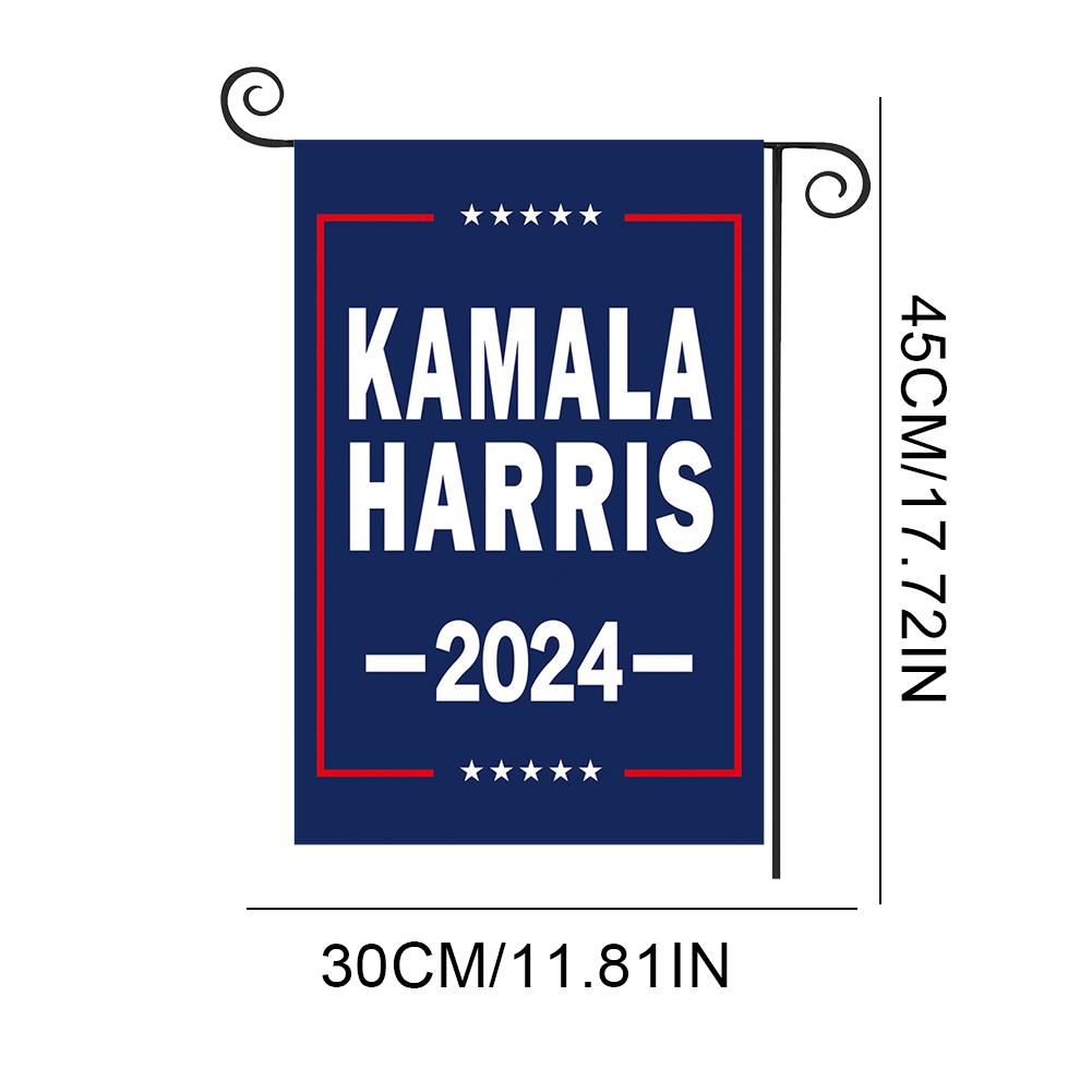1-5Pc Kamala Harris 2024 Bandeira de jardim com cores vivas Bandeira Kamala Harris Bandeira de quintal Kamala Harris para eleição presidencial americana