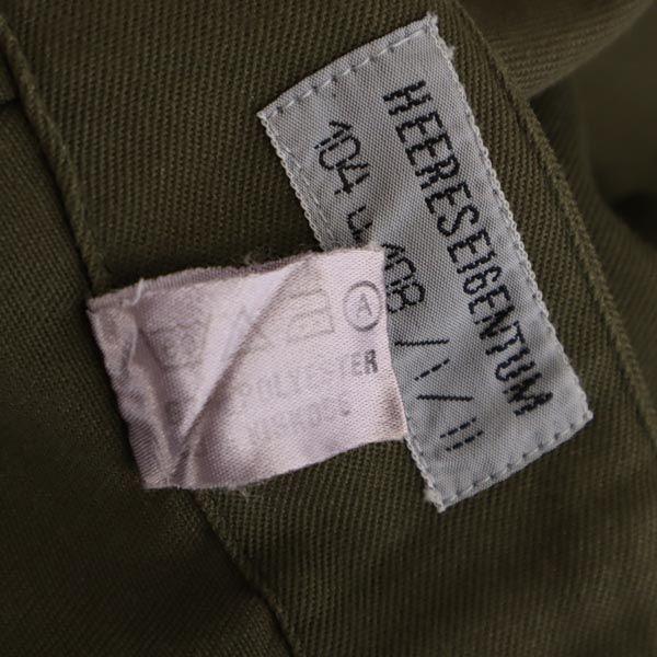 Austrian Army 80s military cargo pants Khaki Button fly Big size Men's Used