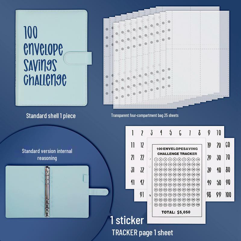 100-Day Cross-Border Savings Challenge Notebook for Couples