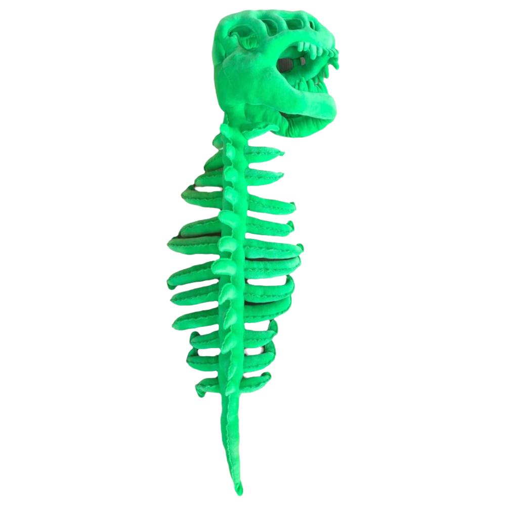 Cappello Peluche Dinosauro Design 3D Set Osso Animale Morbido Imbottito Testa Scheletro Dinosauro Copricapo Decorazione per la Casa