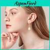 Semi Opal Vintage Precious Stone Earrings Women Tulip Dangle Jewelry Gifts Girl