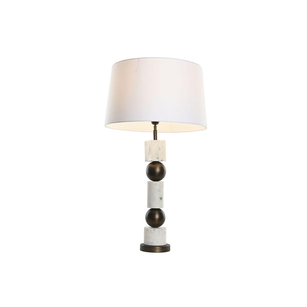 Desk lamp Home ESPRIT White Bronze 50 W 220 V