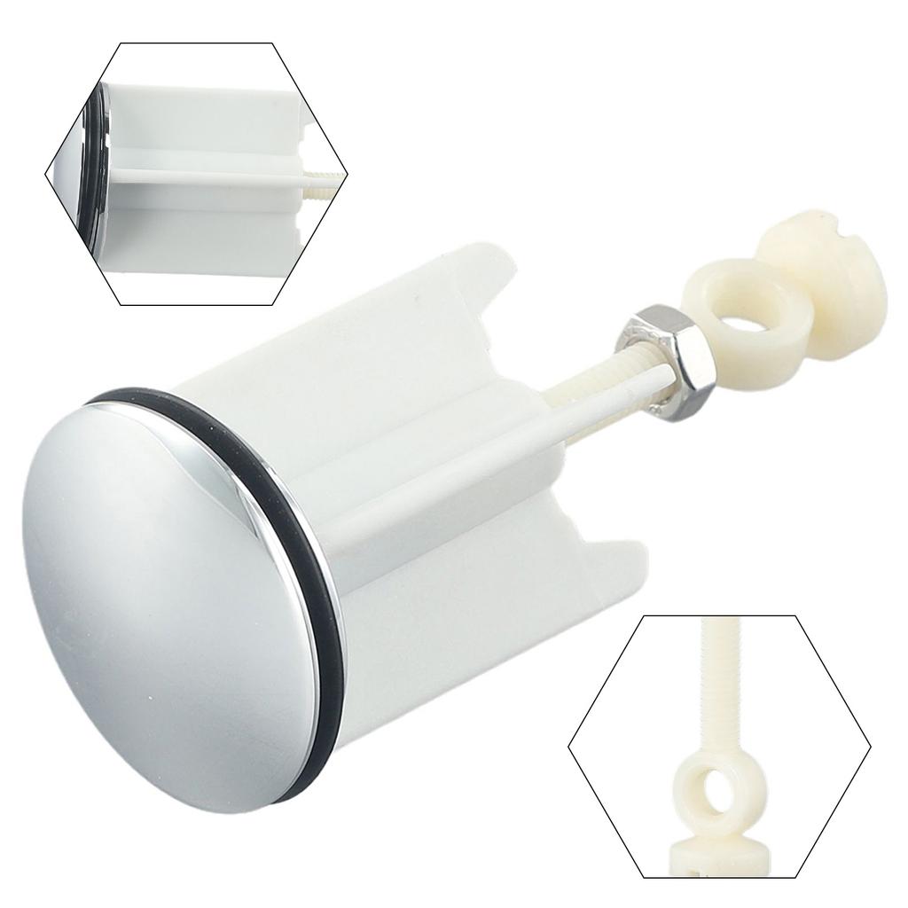 Wash Basin Plug-Sink Plug-Drain Plug-Pop-Up Plug-Spare Parts White 40mm