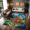 Scoobydoo Spooky Mystery Adventure Indoor Rug Nonslip Easyclean Carpet For Entryway Hallway Balcony Home Party Decor New Year Gift