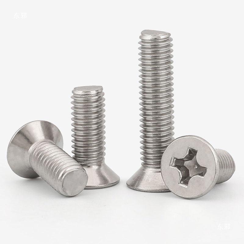 304 Stainless Steel Pan & Phillips Head Countersunk Screws M2.5-M4, Set of 6 Sizes