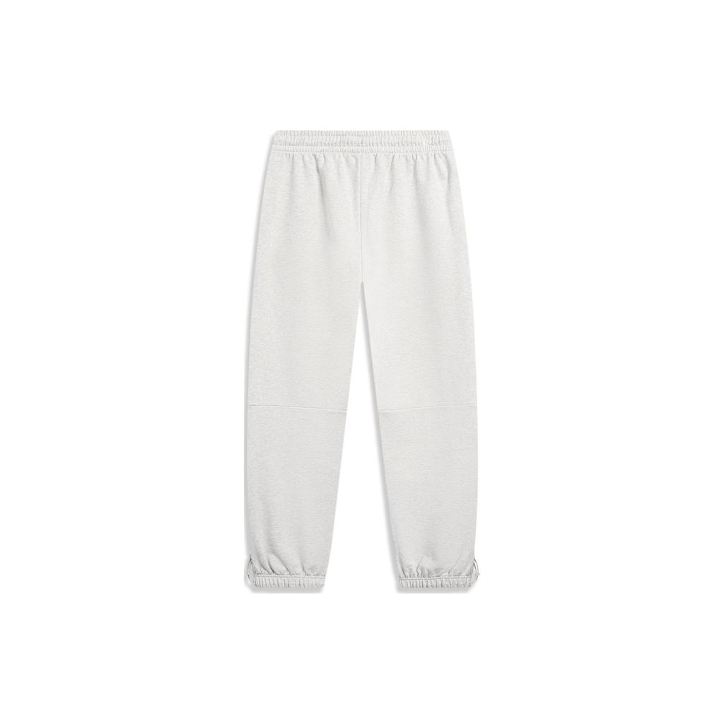 Li Ning Strick-Jogginghose Herren Hellgrau Flisgrau AKLU013-6