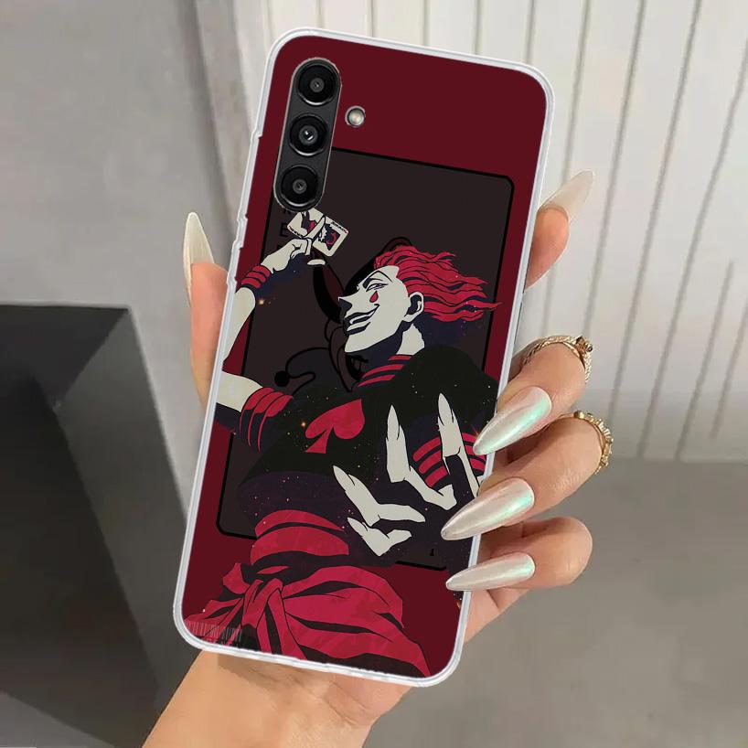 Custodia per telefono Hunter HXH Hisoka per Samsung Galaxy A17 A16 A37 A26 A36 A57 A56 A15 A25 A35 A55 A14 A24 A34 A54 A13 A23 A33 A53 Gala