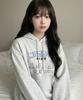 Small Friends Oversized Hoodie White Melange