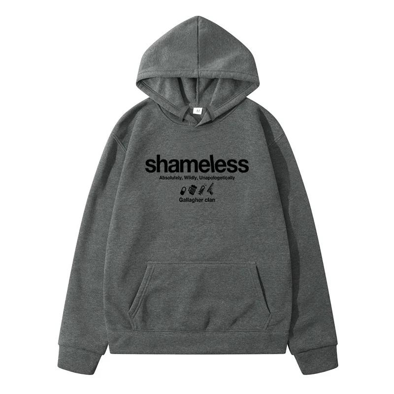Shameless Letter Design Tracksuit Men Men's Sweater Sweatshirt Male Clothes Women's Sweat-shirt Y2k Hoodie Harajuku