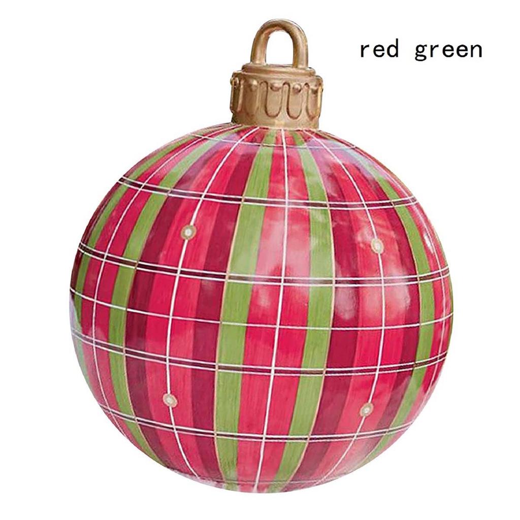 1pc 60cm Christmas Balls Decoration Outdoor Indoor Christmas Decoration Balloons Inflatable Toy Balls Christmas Decoration Ball