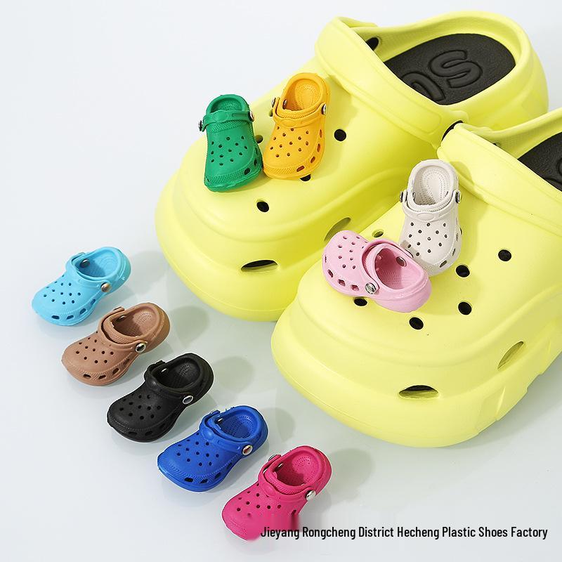 Mini 3D Flower Shoe Buckles for DIY Cross Hole Shoes - Cute and Fun Accessories