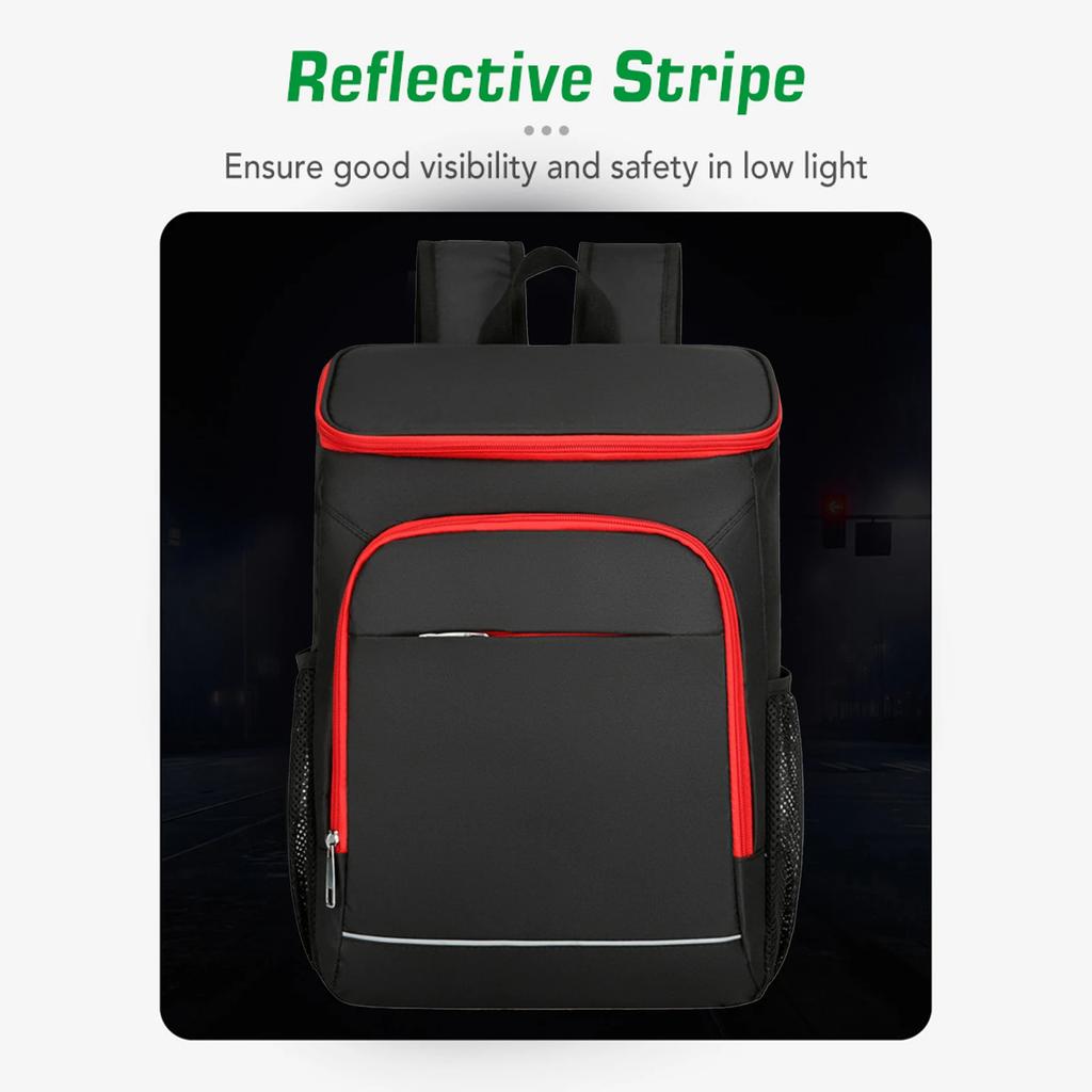 30L Cooler Backpack Leakproof Insulated Lunch Bag for Outdoor Camping Hiking Picnics Beach Cooler Backpack for Picnic Cooler Bag