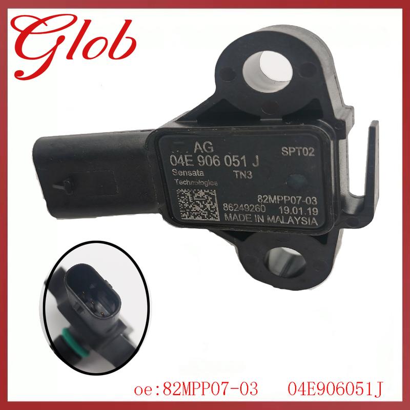 04E906051J Pressure Difference DPF Sensor 82MPP07-03 Exhaust Pressure Sensor  For VW Arteon Caddy Crafter Golf Polo AUID