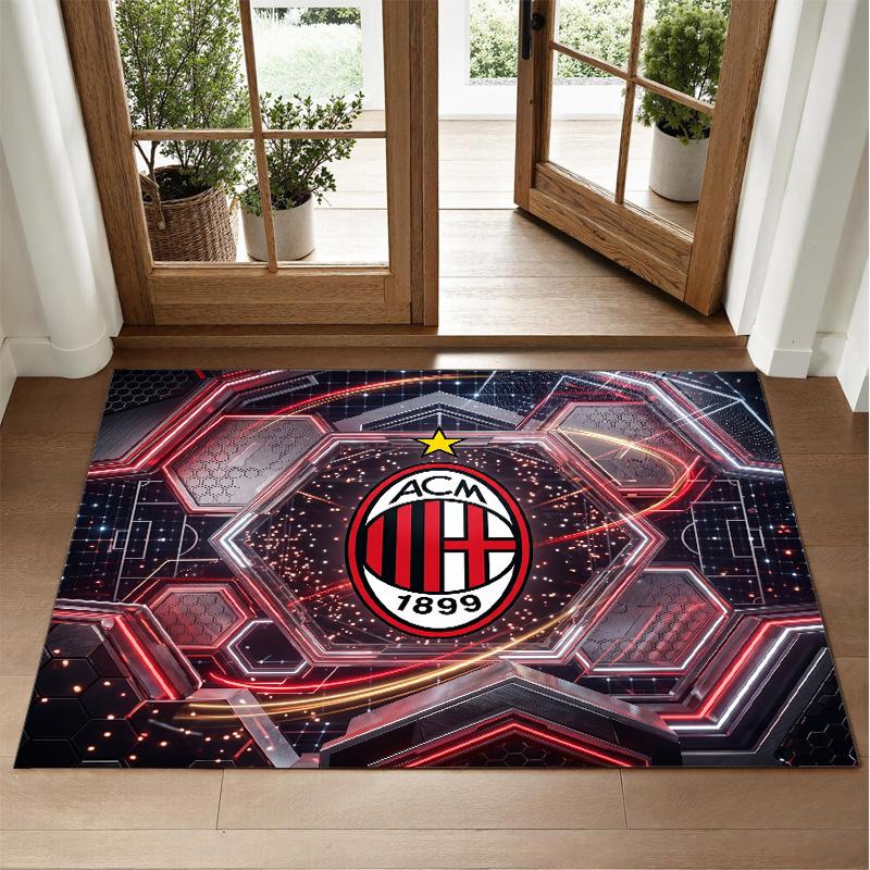 AC Milan Design Crystal Velvet Rug Soft Decorative Mat for Bedroom Entrance