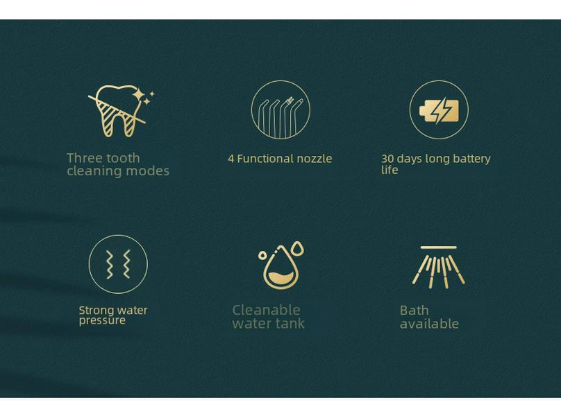 Portable Electric Water Flosser for Oral and Stone Cleaning