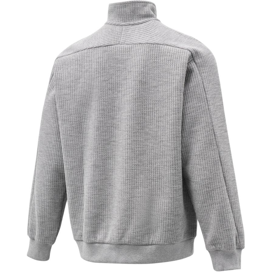 adidas Men's Sportswear Waffle Knit 1/4 Zip Sweatshirt Grey KV5944
