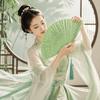 Portable Retro Hand Fan Antique Women's Folding Fan Creative Folding Bamboo Fan Dance Props