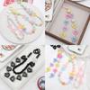 10pcs 20x23mmTransparent Hollow Out Heart-shaped Have Hole Bead Acrylic Straight Hole Bead DIY Mobile Phone Chain Accessory