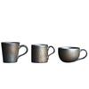 Japanese kiln blackened gold handle master tea cup handmade retro stoneware coffee milk tea cup