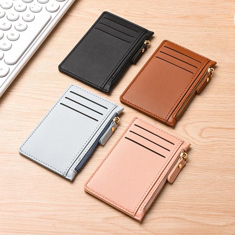 Ultra-Thin Card Holder for Women, Compact Multi-Card Slot Bank Card Clip, Simple Mini Wallet, One-Piece Driver's License Holder