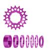 Kits de Conversion Pignons Mono-Vitesse 16T 18T pour Vélos Multi-Vitesses, Cassettes Mono-Vitesse avec Entretoises et Bagues de Blocage