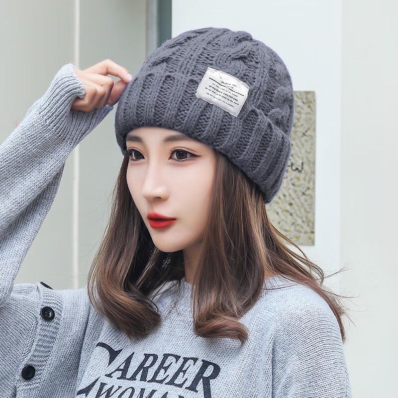 ZHENYUEQI Cable Knit Warm Beanie Hat One Size