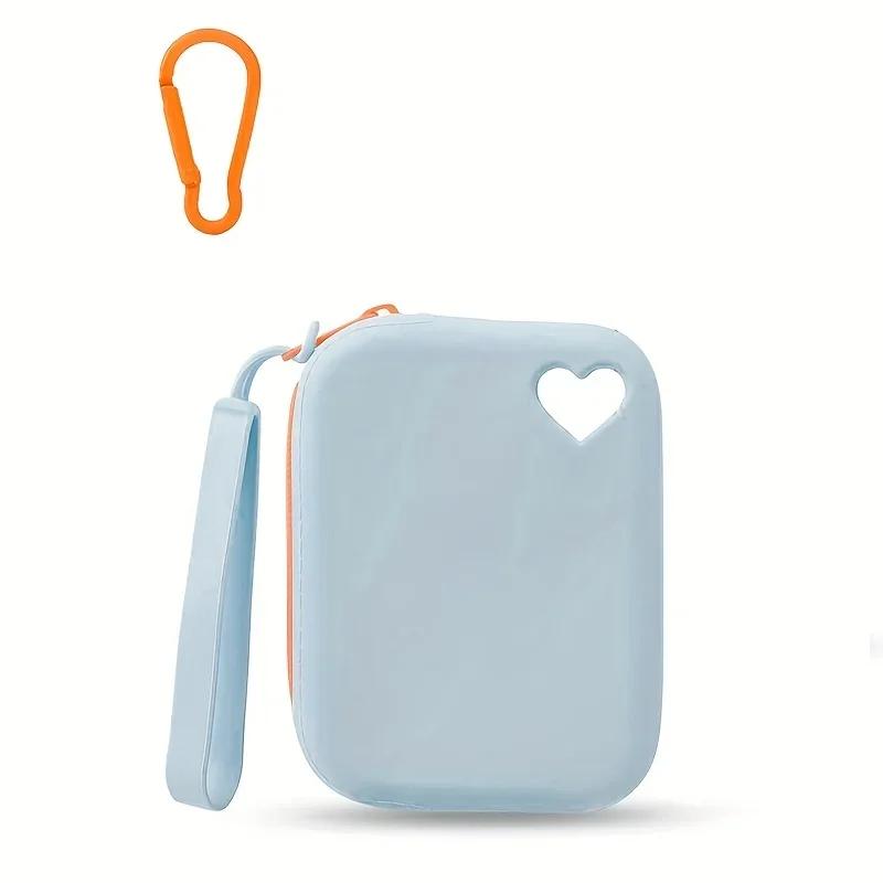 

1pc Multi-Purpose Silicone Dog Treat Bag Pet Snack Bag Travel Portable Training Pet Walking Bag pet accessories светло-синий