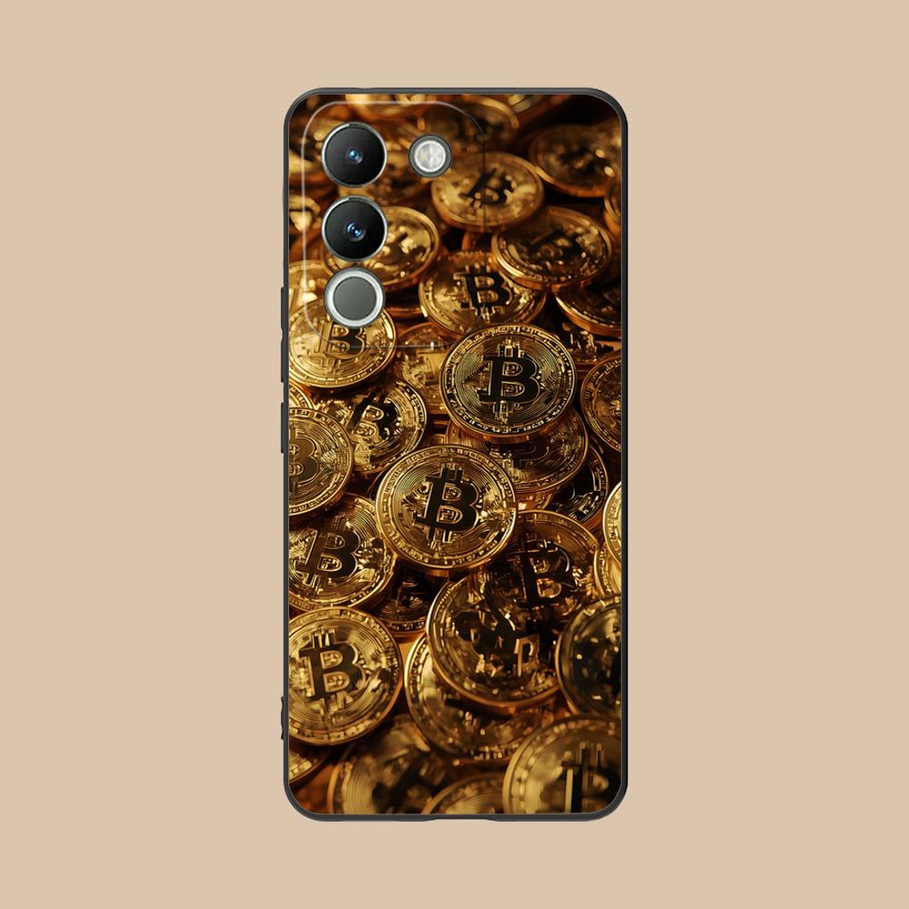 

Чехол для телефона с узором Биткоин для VIVO V60 V50 V40 V30 V29 V27 V25 V23 Pro Lite 5G Мягкий ударопрочный чехол из ТПУ vivo V23e