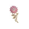 Sunflower Brooch Pin with Crystal Embellishments Elegant Floral Design for Women Coat Dress Accessories Jewelry Gift