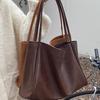 2025 Trendy Retro Women's Large Capacity Super Soft Korean College Tote Bag