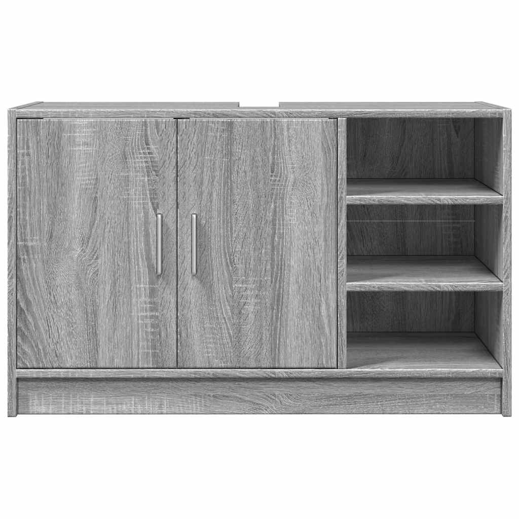 Bathroom Vanity Unit Grey Sonoma 90 x 29 x 55 cm Particleboard