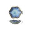 Starry Sky Blue Japanese Ceramic Floral Dipping Dish