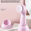 3 In 1 Electric Facial Cleaner Face Cleansing Brush Wash Machine With Base Spa Skin Care Massager Blackhead Cleaning Charging