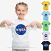 Camiseta Clásica de Astronauta Espacial de la NASA para Niños con Diseño Elegante de Cuello Redondo