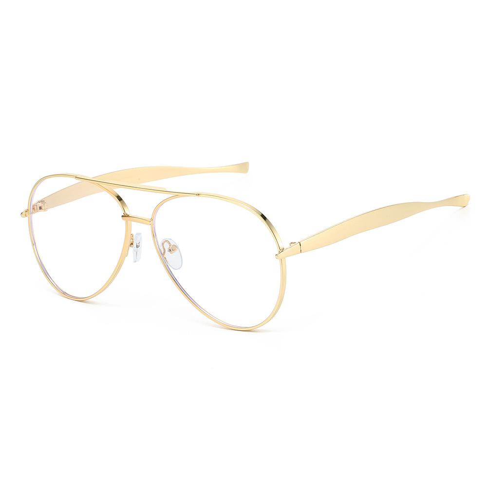 European and American retro new personalized toad glasses metal frame fashion advanced sense UV protection sunglasses show small face