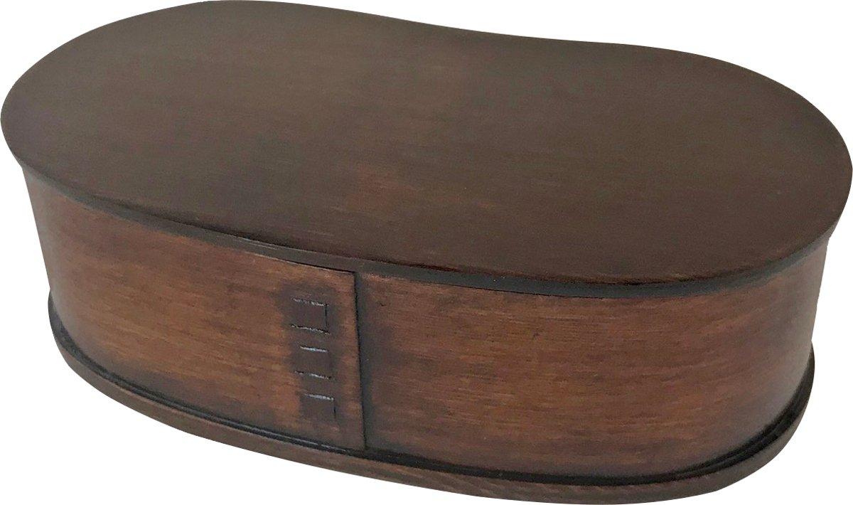 

Kyoei Bento GT-0016L Одноярусный лакированный ланч-бокс в форме фасоли (Средняя)