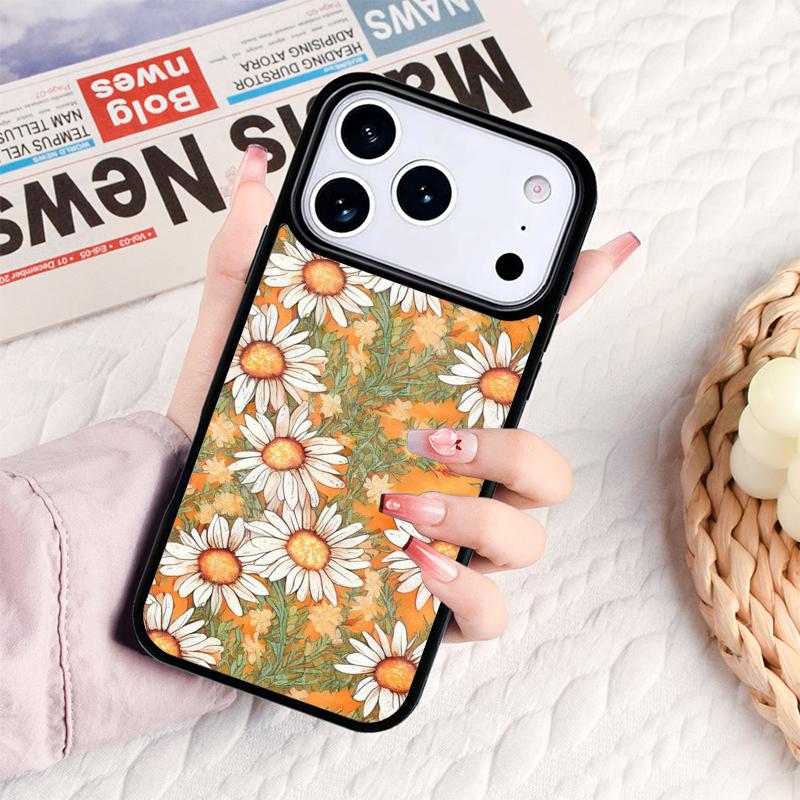Watercolor flower Phone Case For IPhone 17 16e 15 14 13 12 11 Pro Max Air Mini Soft Protective Cover