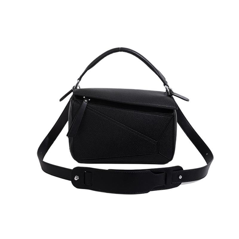Lychee Pattern Portable Shoulder Messenger Bag, Fashionable and Practical.