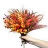 Autumn Artificial Eucalyptus Fake Bouquet Plastic Persian Artificial Plant Outdoor Garden Decoration Home Ornaments
