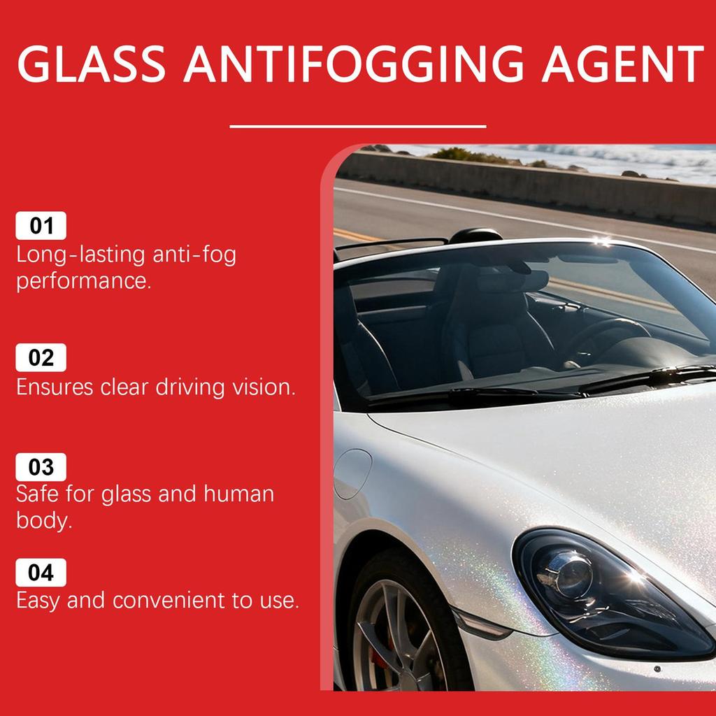 Windshield Anti Fog 100ml Glass Cleaning Defogger Window Cleaning Spray For Goggles Mirror Automotive Shower Motorcycle Vehicle