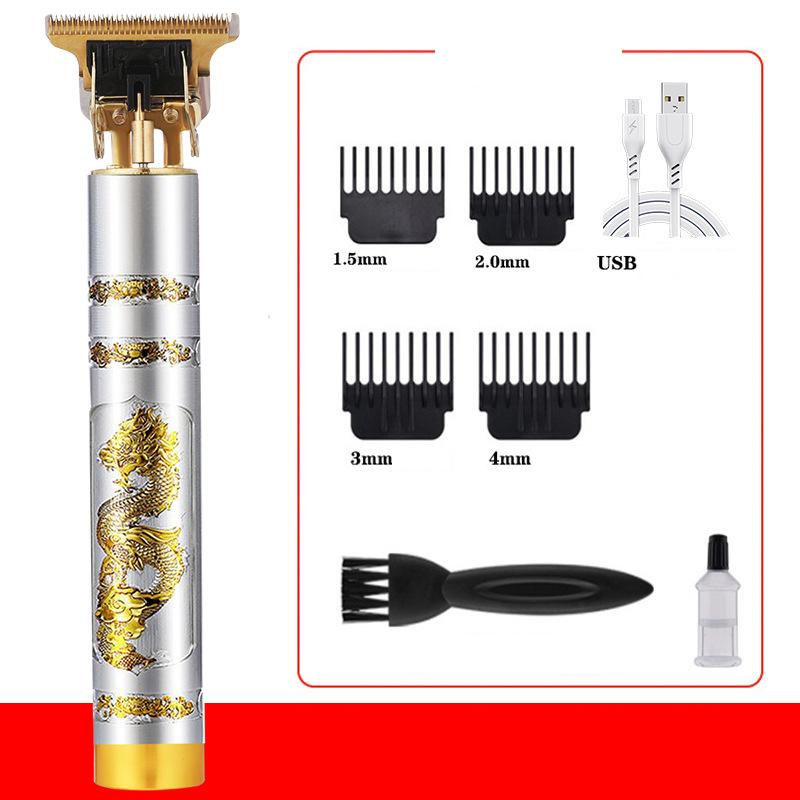 Rechargeable Waterproof Electric Cordless Hair Clipper Men Electric Hair Clipper USB Rechargeable Shaver