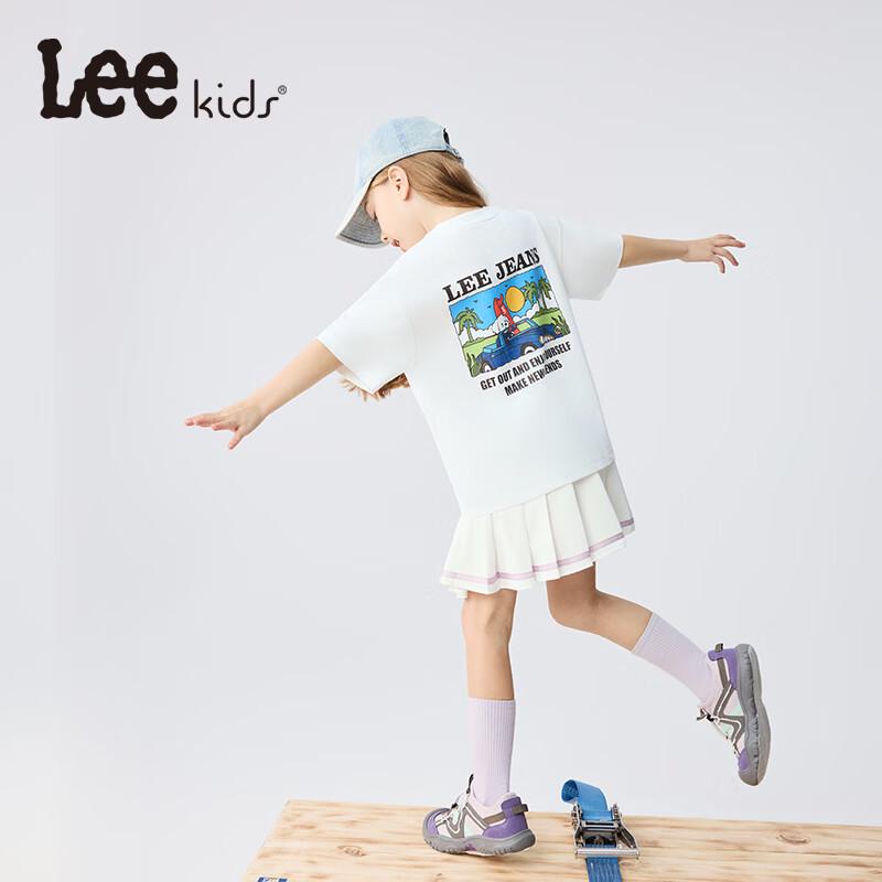 Lee Kids' Unisex Letter Print Crew Neck T-Shirt