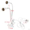 UK 2-head Flexible Clip LED Light Lamp Bulb Holder Socket Converter
