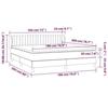 3127626 vidaXL Divan Bed and Mattress Dark Grey 180x200cm Velvet