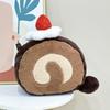Hot Selling New Children's Toys Cute Kitten Strawberry Chocolate Swiss Roll Creative Plush Doll