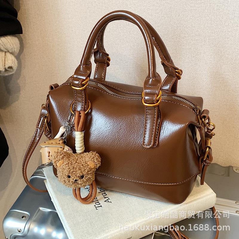 Premium sense retro handbag bag women 2025 new trendy messenger bag bucket bag large capacity shoulder tote bag